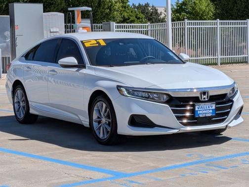 Platinum White Pearl 2021 Honda Accord LX 1.5T