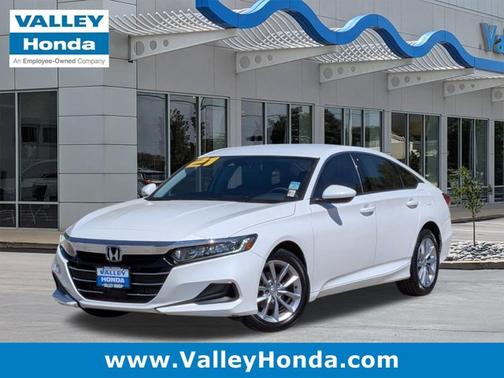 Platinum White Pearl 2021 Honda Accord LX 1.5T