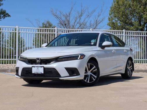 Platinum White Pearl 2024 Honda Civic LX