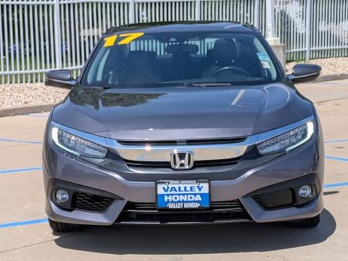 Modern Steel Metallic 2017 Honda Civic Touring