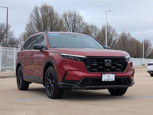 Radiant Red Metallic 2025 Honda CR-V Hybrid Sport AWD