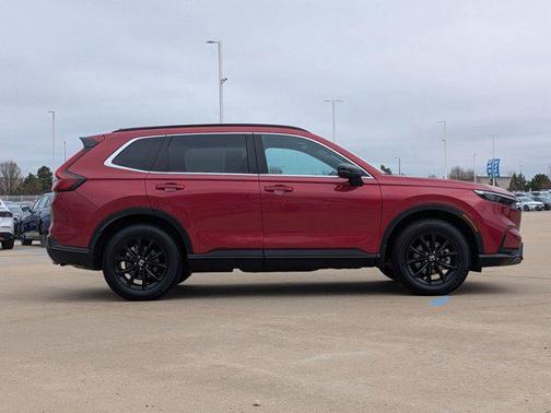 Radiant Red Metallic 2025 Honda CR-V Hybrid Sport AWD