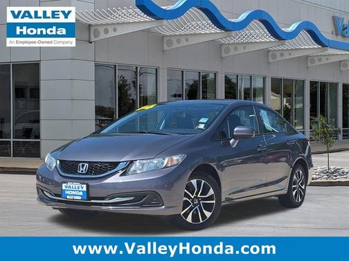 Gray 2014 Honda Civic EX