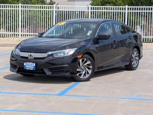 Crystal Black Pearl 2018 Honda Civic EX