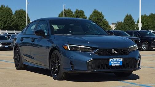 Blue Lagoon Pearl 2026 Honda Civic Hybrid Sport