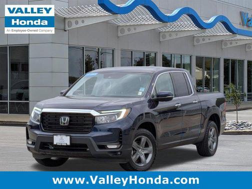 Obsidian Blue Pearl 2022 Honda Ridgeline RTL-E