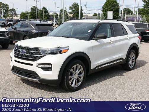 Star White Metallic Tri-Coat 2023 Ford Explorer XLT