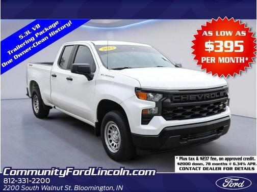 Summit White 2023 Chevrolet Silverado 1500 WT