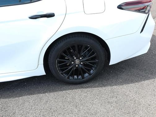 White 2022 Toyota Camry Nightshade Edition Hybrid