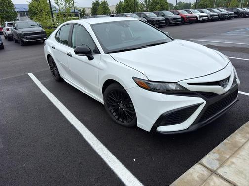 White 2022 Toyota Camry Nightshade Edition Hybrid