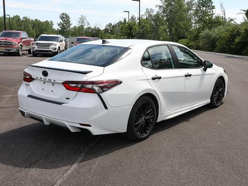 White 2022 Toyota Camry Nightshade Edition Hybrid