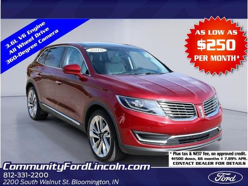 Ruby Red Metallic Tinted Clearcoat 2018 Lincoln MKX Reserve