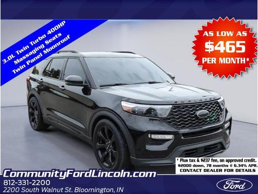 Agate Black Metallic 2021 Ford Explorer ST