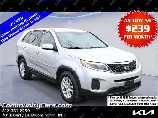 Bright Silver 2015 Kia Sorento LX