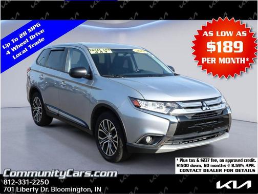 Cool Silver Metallic 2017 Mitsubishi Outlander ES S-AWC