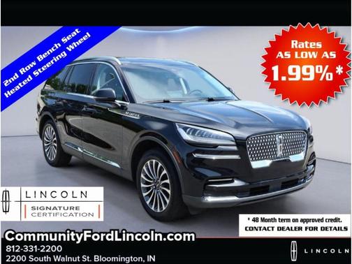Infinite Black Metallic Clearcoat 2023 Lincoln Aviator Reserve AWD