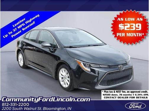 Black Sand Pearl 2021 Toyota Corolla XLE
