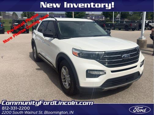 Star White Metallic Tri-Coat 2021 Ford Explorer XLT