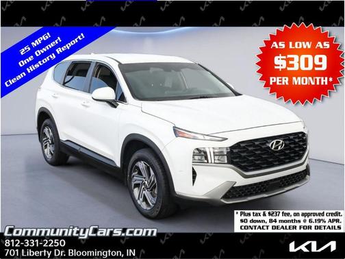 Serenity White Pearl 2023 Hyundai SANTA FE SE