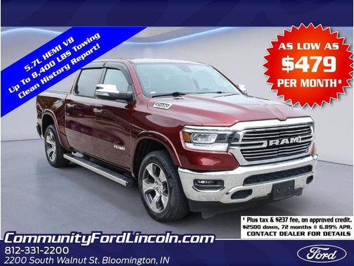 Delmonico Red Pearlcoat 2019 RAM 1500 Laramie