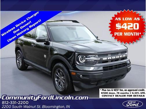 Shadow Black 2023 Ford Bronco Sport Big Bend