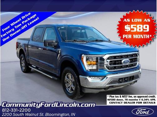Atlas Blue Metallic 2023 Ford F-150 XLT