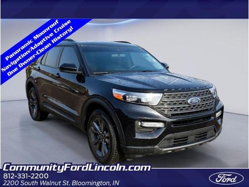 Agate Black Metallic 2023 Ford Explorer XLT