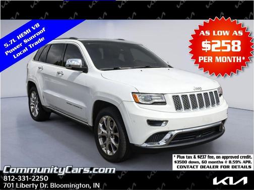 Bright White Clearcoat 2016 Jeep Grand Cherokee Summit