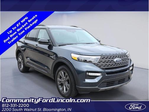 Stone Blue Metallic 2024 Ford Explorer XLT