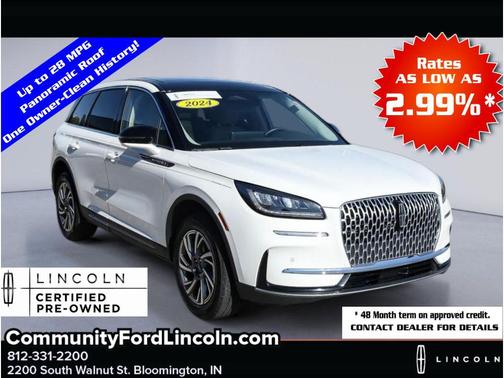Pristine White Metallic Tri-Coat 2024 Lincoln Corsair Premiere