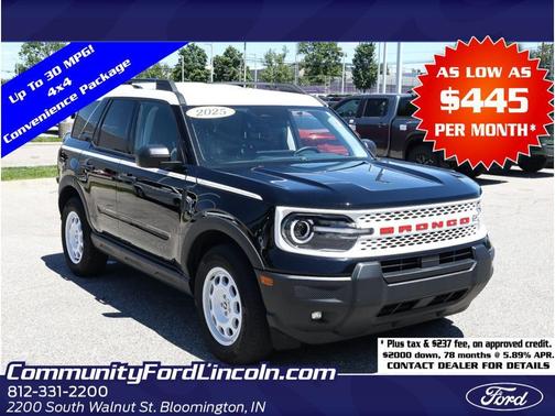 Shadow Black 2025 Ford Bronco Sport Heritage