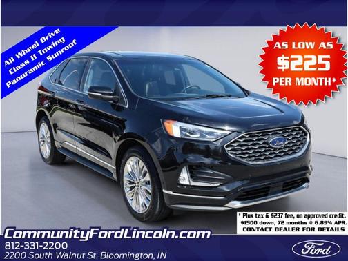 Agate Black 2020 Ford Edge Titanium