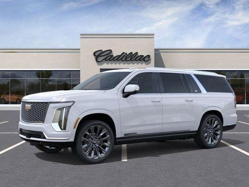 Vibrant White 2026 Cadillac Escalade ESV Platinum Luxury