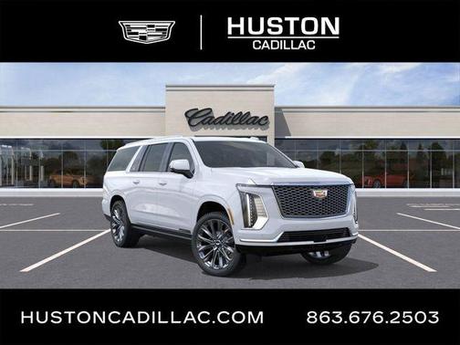 Vibrant White 2026 Cadillac Escalade ESV Platinum Luxury