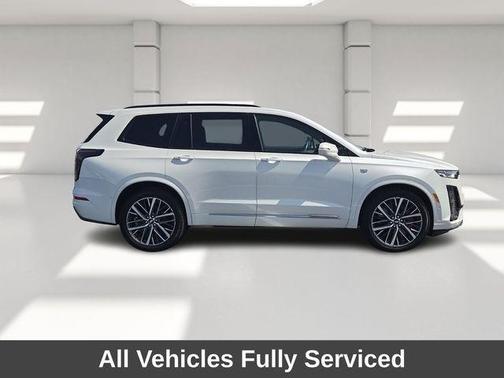 Crystal White Tri-Coat 2024 Cadillac XT6 Sport AWD