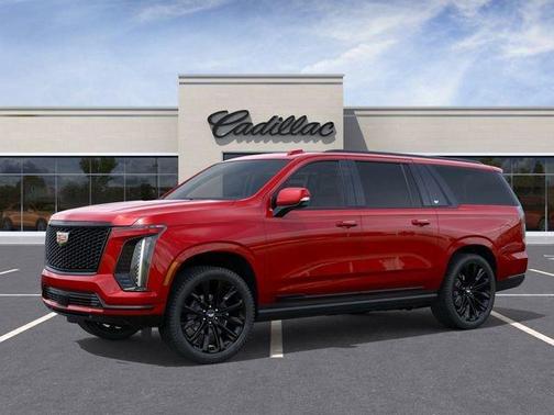 Radiant Red 2026 Cadillac Escalade ESV Platinum Sport