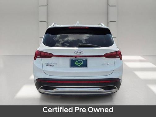Quartz White 2021 Hyundai SANTA FE HEV Limited