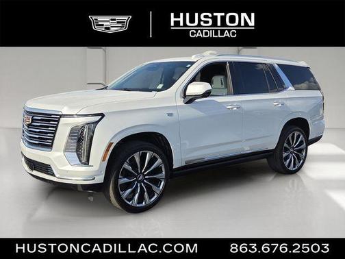 Crystal White Tri-Coat 2025 Cadillac Escalade Premium Luxury Platinum
