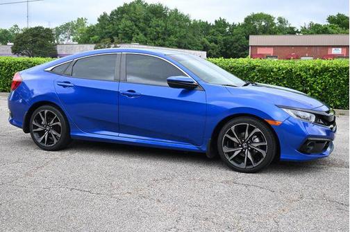 Aegean Blue Metallic 2019 Honda Civic Sport