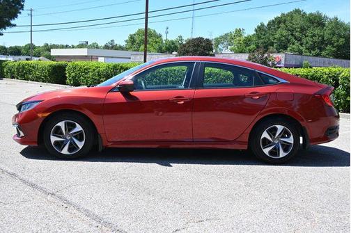 Red 2019 Honda Civic LX