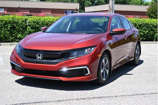 Red 2019 Honda Civic LX