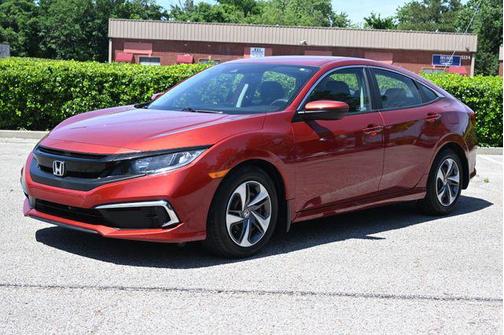 Red 2019 Honda Civic LX
