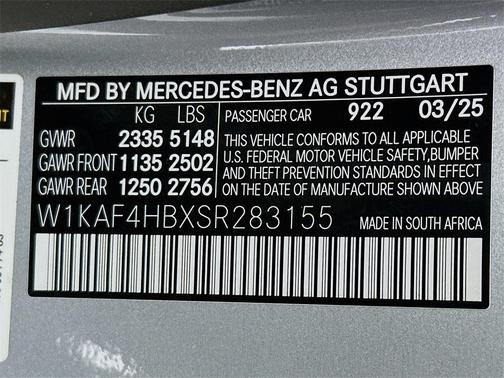 2025 Mercedes-Benz C-Class C 300 4MATIC