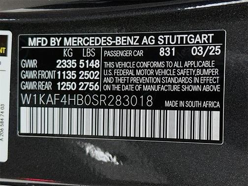 2025 Mercedes-Benz C-Class C 300 4MATIC