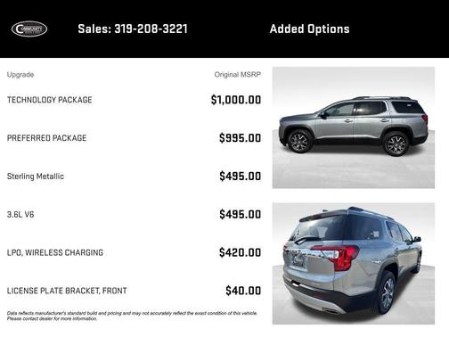 Gray 2023 GMC Acadia SLT