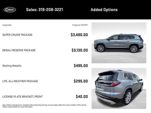Gray 2025 GMC Acadia Denali