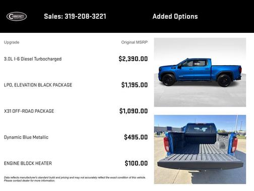 Blue 2023 GMC Sierra 1500 Elevation
