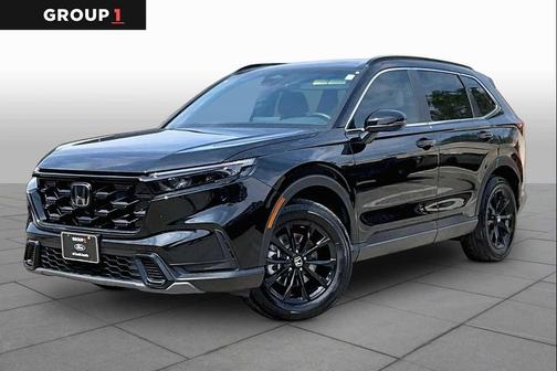 Crystal Black Pearl 2025 Honda CR-V Hybrid Sport AWD