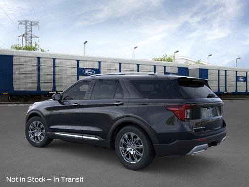 Agate Black Metallic 2026 Ford Explorer Platinum
