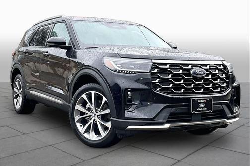 Agate Black Metallic 2025 Ford Explorer Platinum